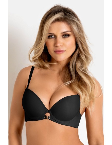 Biustonosz nela push up 19241 black Mediolano