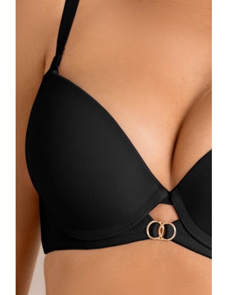 Biustonosz nela push up 19241 black Mediolano