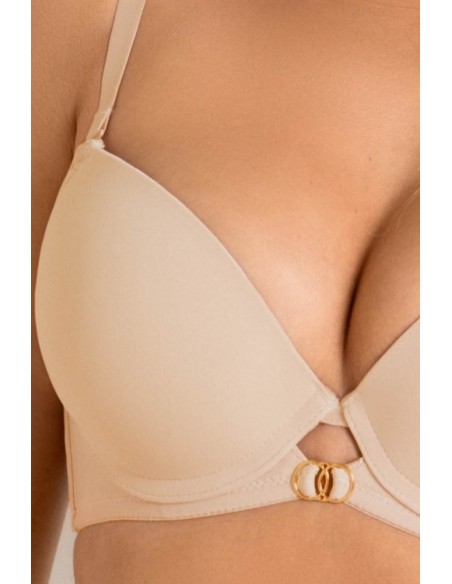 Bra nela push up 19241 beige Mediolano