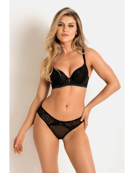 Biustonosz gabi push up 19240 black Mediolano