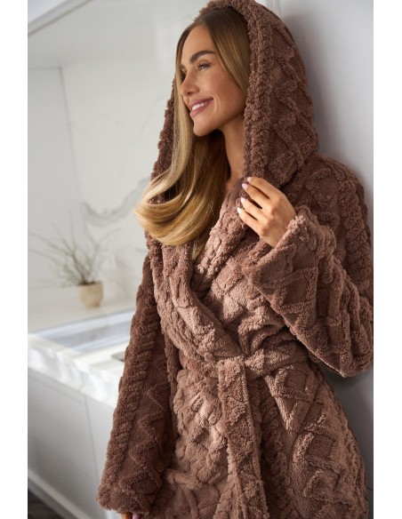 Ciepły bathrobe ladies' L&L Geo 2401