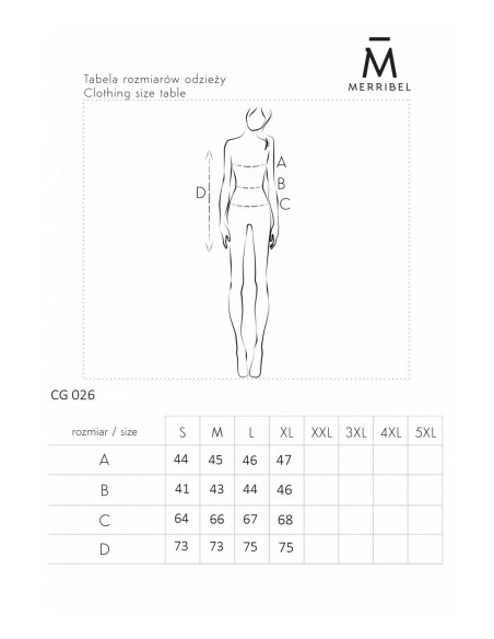 Kardigan damski z długim rękawem czerwony, Merribel cg026