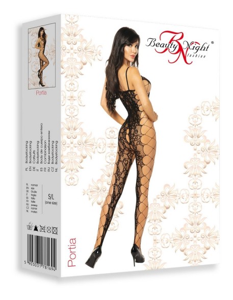 Siateczkowe bodystocking Portia Beauty Night...