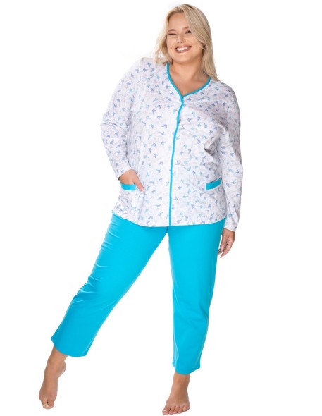 Pajamas women's rozpinana bawełniana Mewa Anna
