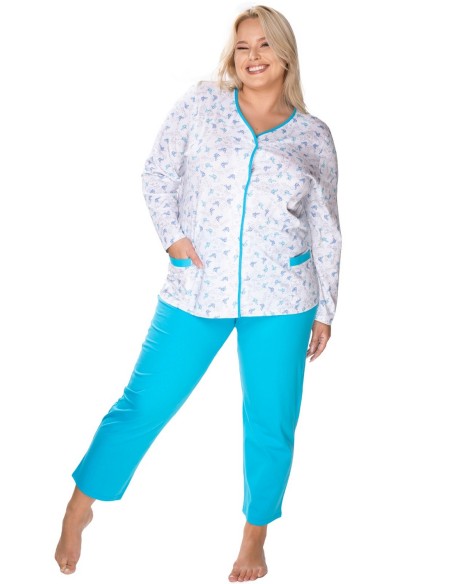 Pajamas women's rozpinana bawełniana Mewa Anna