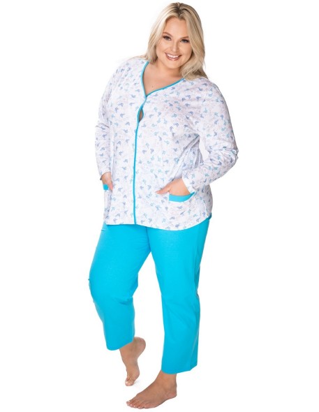 Pajamas women's rozpinana bawełniana Mewa Anna