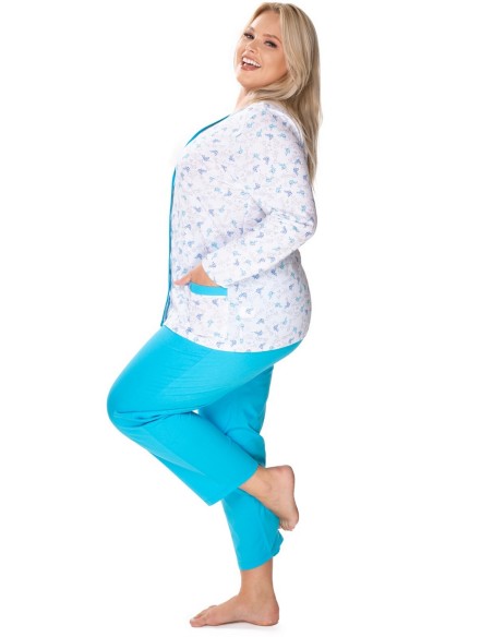 Pajamas women's rozpinana bawełniana Mewa Anna