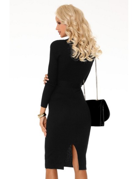 Anselmi dress women's pencil skirt with long sleeve black, Merribel fx1746