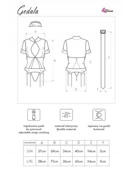 Gedala kostium stewardesy różowy, Livia Corsetti lc 90223 