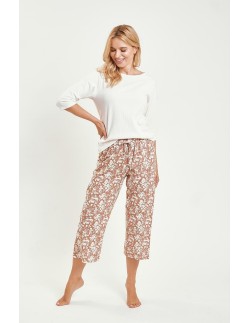 3479 pajamas women's long grace s-xl Taro 2