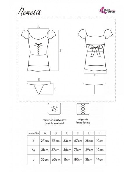 Przebranie piratki Nemesis LC 19001 Livia Corsetti