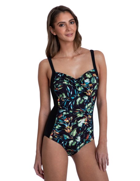 Jednoczęściowy wzorzysty kostium kąpielowy...