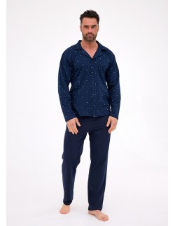 Pajamas 114/80 dł/r s-2xl men's rozpinana Cornette