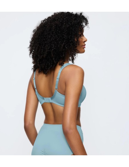 Miękki biustonosz minimizer Triumph True Shape Sensation T W01 silver blue 