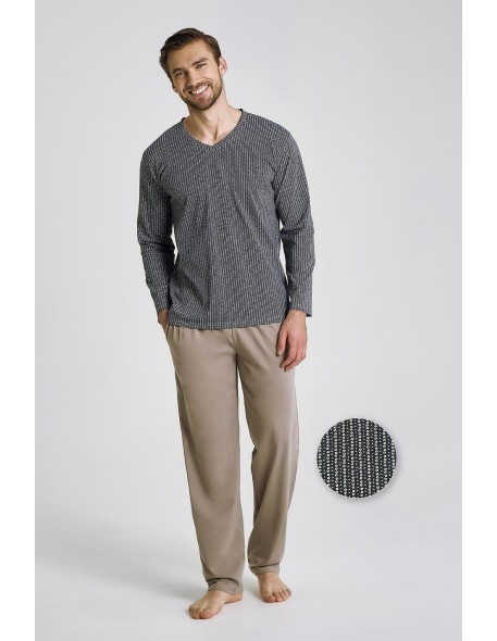 3482 pajamas men's long luca 3xl-4xl Taro