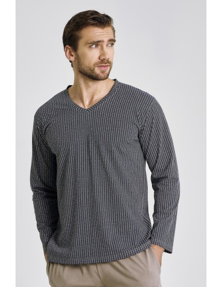 3482 piżama męska długa luca 3xl-4xl Taro