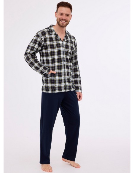 Pajamas 114/73 dł/r m-2xl men's rozpinana Cornette