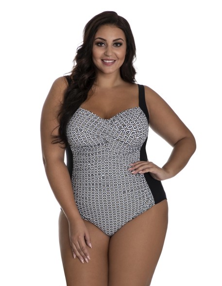 Jednoczęściowy wzorzysty kostium kąpielowy...