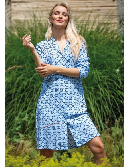 Koszula lnd 721 b25 wiskoza 3/4 s-xl rozpinana Key