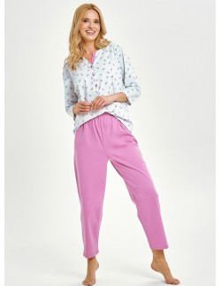 3446 pajamas women's long yolanda m-xl Taro