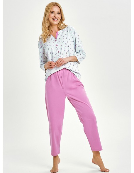 3446 pajamas women's long yolanda m-xl Taro