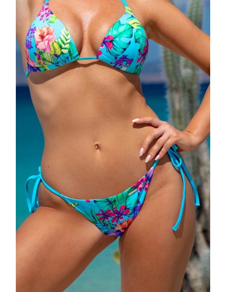 Majtki kąpielowe figi wiązane po bokach...