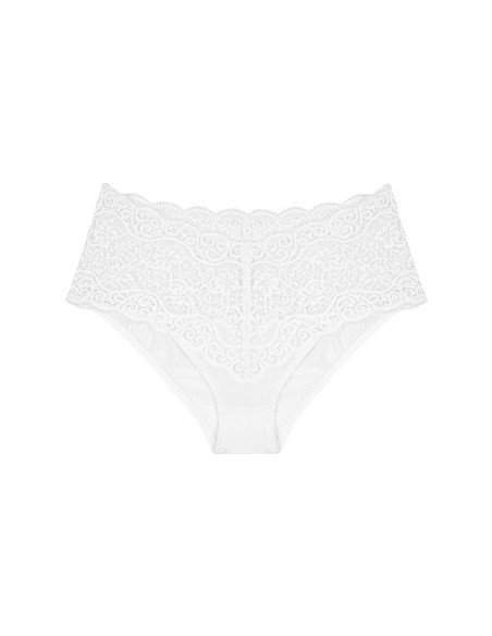 Triumph Amourette 300 Maxi X white - koronkowe majtki z wysokim stanem