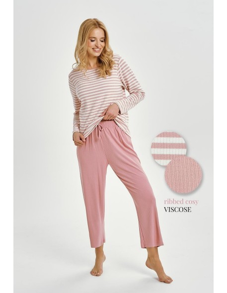3428 piżama damska długa alessandra s-xl Taro