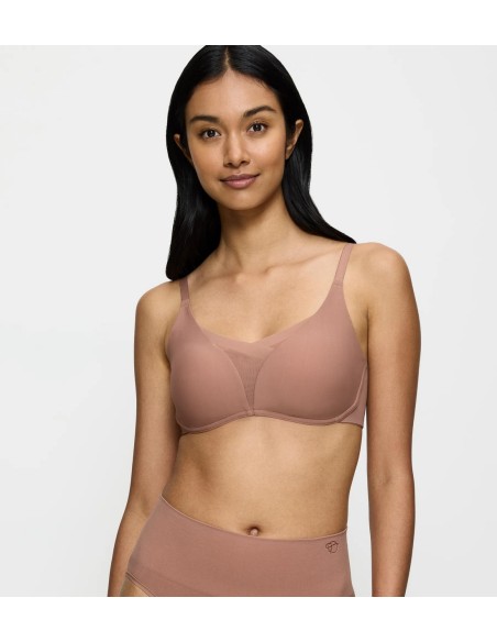 Biustonosz bez fiszbin Triumph Shape Smart P toasted almond 
