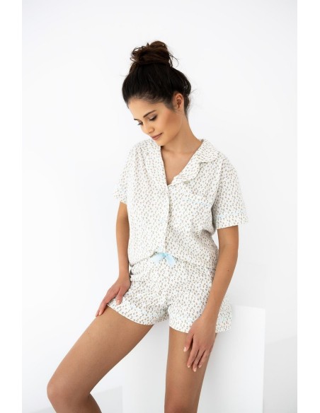 Piżama amalia kr/r s-xl rozpinana Sensis