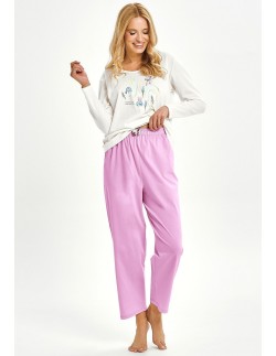 3459 pajamas women's long monica s-xl Taro