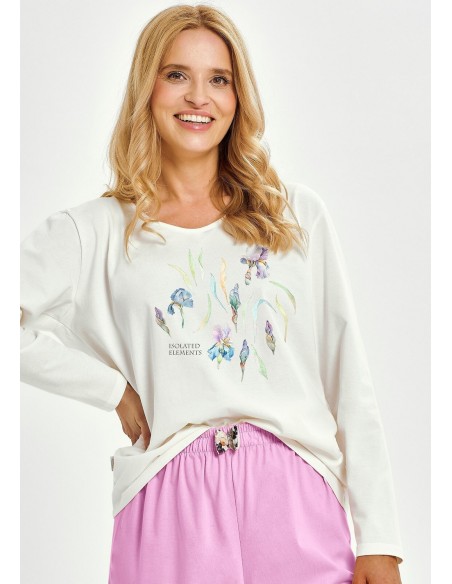 3459 pajamas women's long monica s-xl Taro