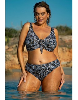 Majtki kąpielowe figi z wysokim stanem wysoko wycięte...