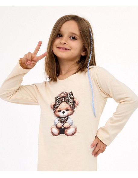 Shirt kids girl 549/197 panther 2 dł/r 86-128...