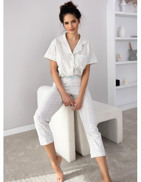Piżama marieta kr/r s-xl rozpinana Sensis