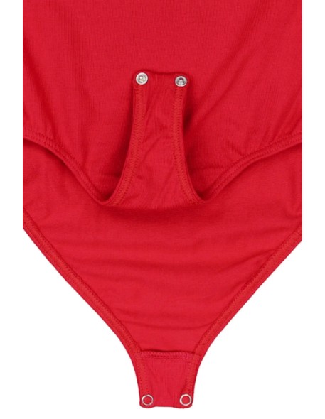 Bawełniane body damskie klasyczne z krótkim...