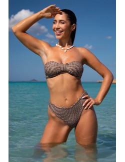 Dwuczęściowy kostium kąpielowy bikini bez ramiączek...