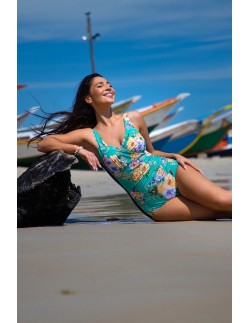 Jednoczęściowy kostium kąpielowy wyszczuplający z...