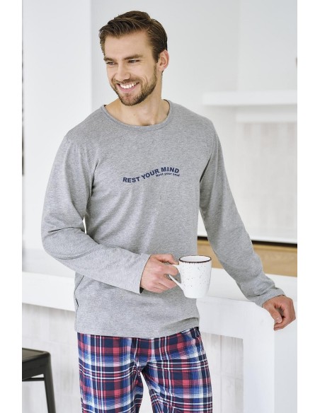 3478 piżama męska długa franco s-xl Taro