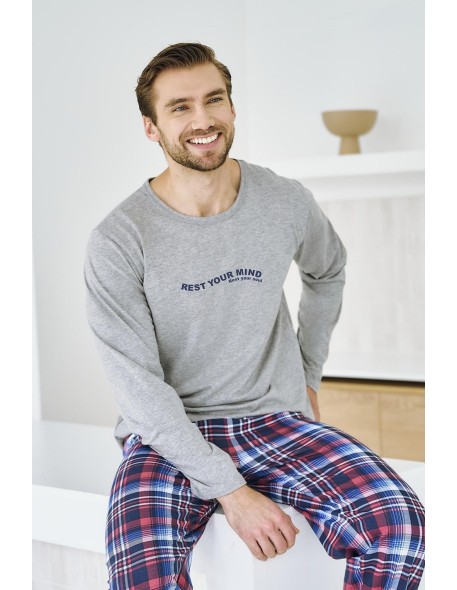 3478 piżama męska długa franco s-xl Taro