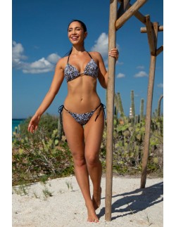 Majtki kąpielowe figi wiązane po bokach sznureczkami...