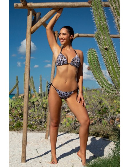 Majtki kąpielowe figi wiązane po bokach sznureczkami kolekcja mix&match Primo