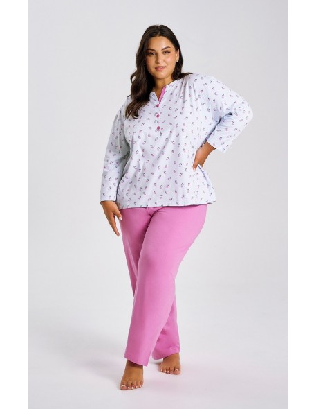 3462 piżama damska długa yolanda 2xl-4xl Taro
