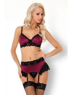 Nahir maroon/bordowy sensual set livco corsetti fashion...