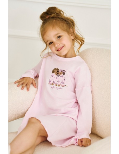 3509 shirt for girls jasmina 104-140 Taro