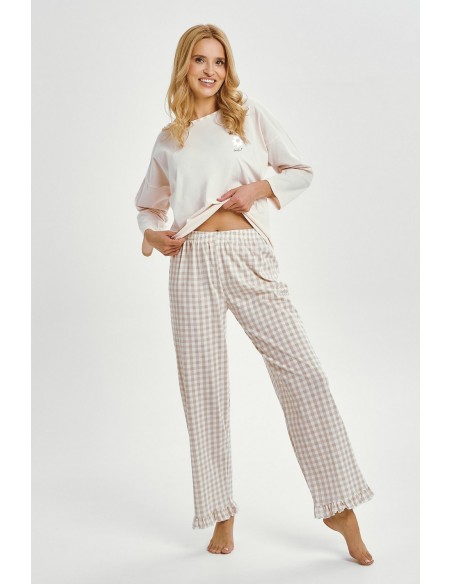 3438 piżama damska długa vera s-xl Taro