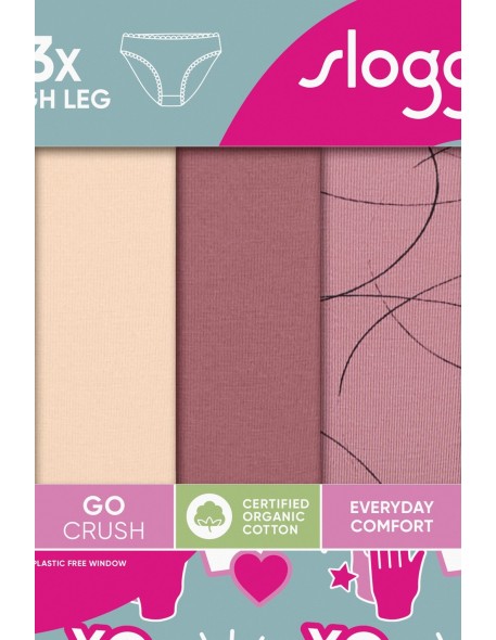 Figi go crush high leg c3pack v002 Sloggi