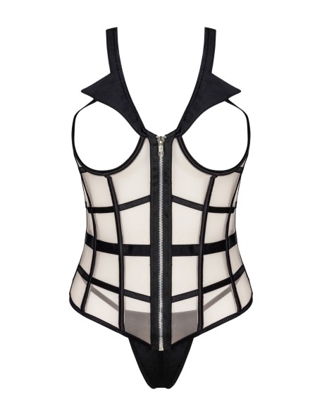 Laura beige/beżowy sensual corset livco...