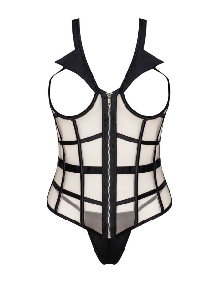 Laura beige/beżowy zmysłowy gorset livco corsetti fashion Livia Corsetti