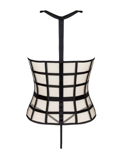 Laura beige/beżowy zmysłowy gorset livco corsetti fashion... 2